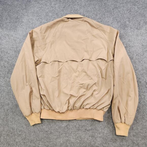 Vintage Baracuta by Van Heusen Jacket Mens 46L Tan Harrington Tartan Lined 90s - Picture 15 of 16